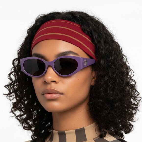 New Authentic Purple Cat-Eye Sunglasses VE2263